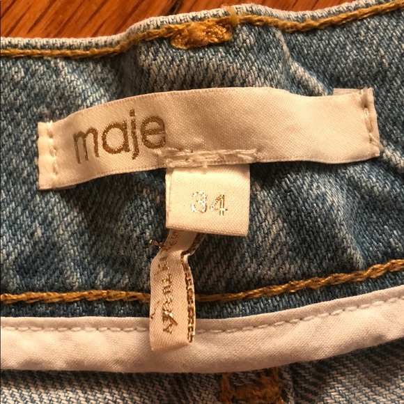 Maje Ilion high-rise denim shorts - Picture 5 of 6